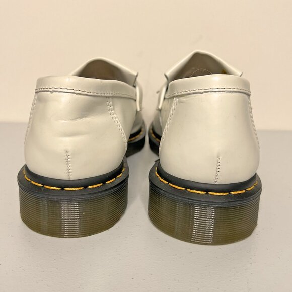 NEW Dr Martens Adrian YS White Leather Kiltie Loafer - Picture 5 of 8